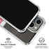 NFL Tampa Bay Buccaneers White Striped iPhone 16 Pro Clear Case